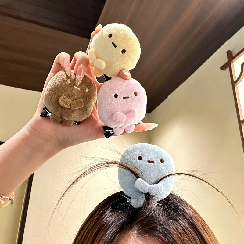 Hair Clips - 4pcs Cute Sumikko Gurashi Plush Toy