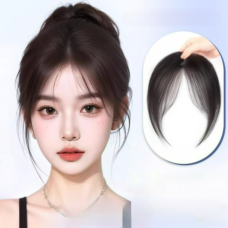 Invisible Tape In Extensions Real Hair - Ultra Light Human Hair Bangs Forehead