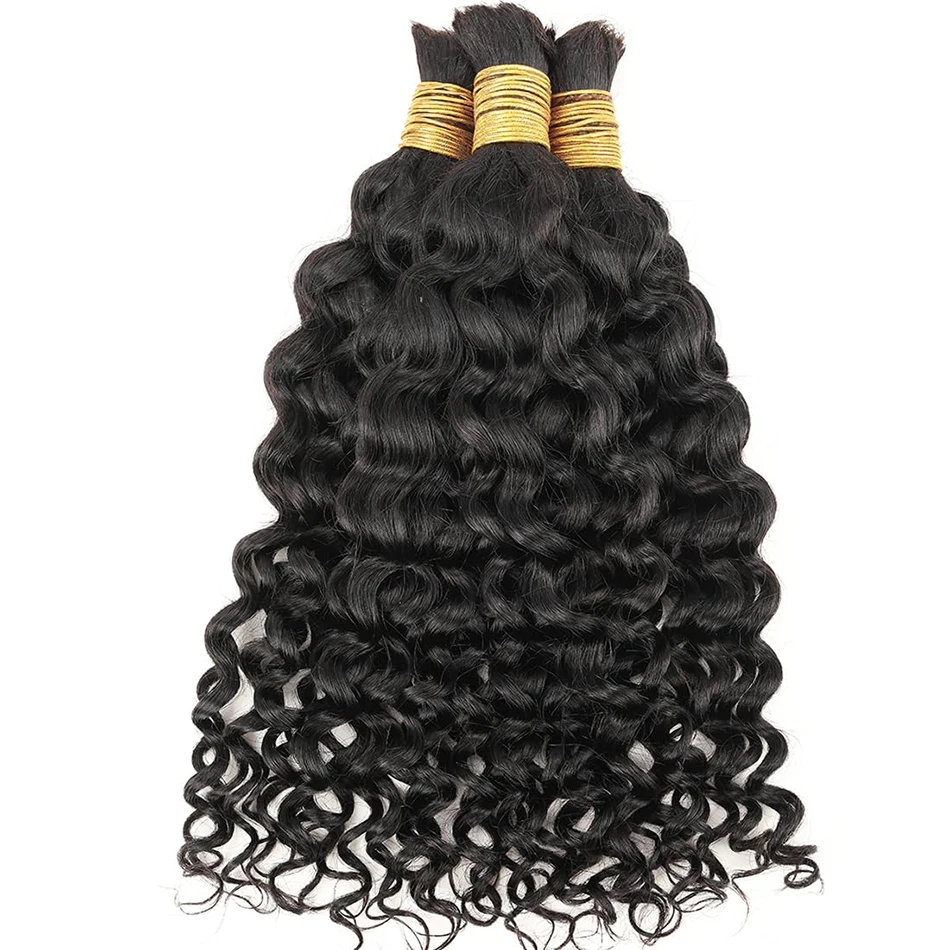 Water Wave Human Braiding Hair - Water Wave Bulk Human Hair For Braiding 评论和价格