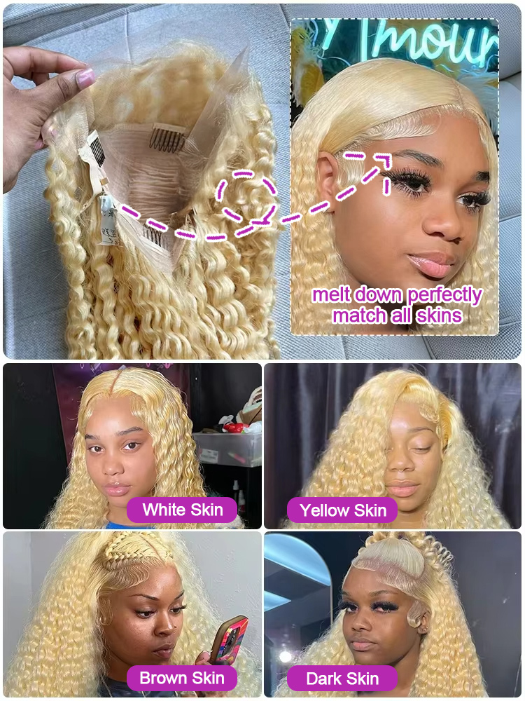 30 40 Inch Deep Wave 13x6 HD L - Water Wave Bulk Human Hair For Braiding 评论和价格