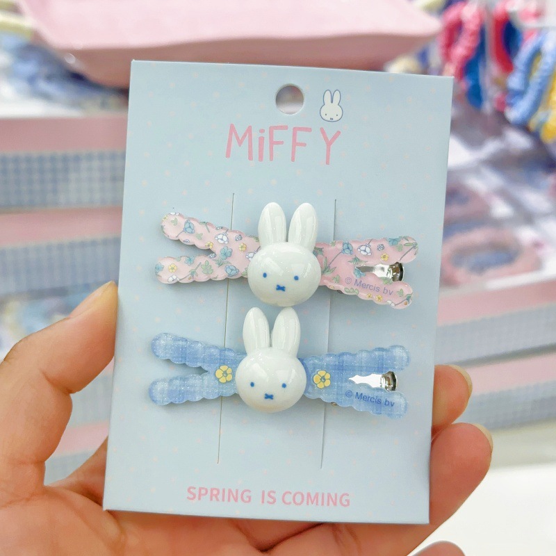 New Miffy rabbit bangs clip si - Hair Bundles 评论和价格