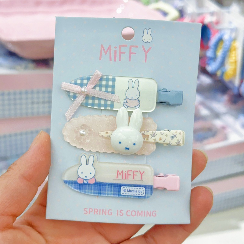 New Miffy rabbit bangs clip si - Hair Bundles 评论和价格