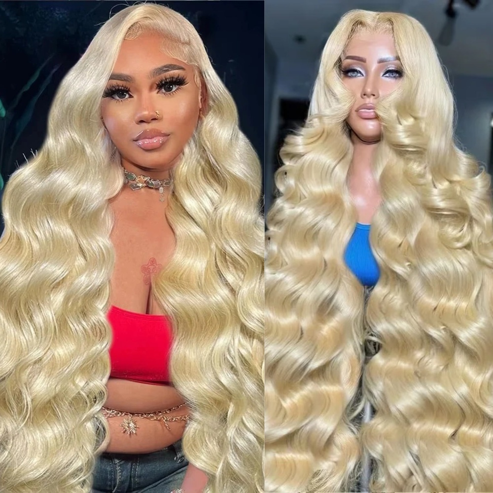 26 30 Inch 613 Blonde Wigs Bod - 613 Blonde Body Wave Lace Front Wig 评论和价格