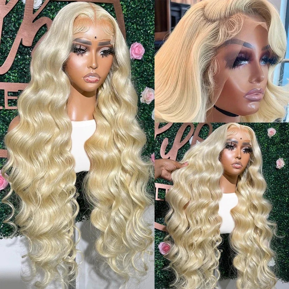 26 30 Inch 613 Blonde Wigs Bod - 613 Blonde Body Wave Lace Front Wig 评论和价格
