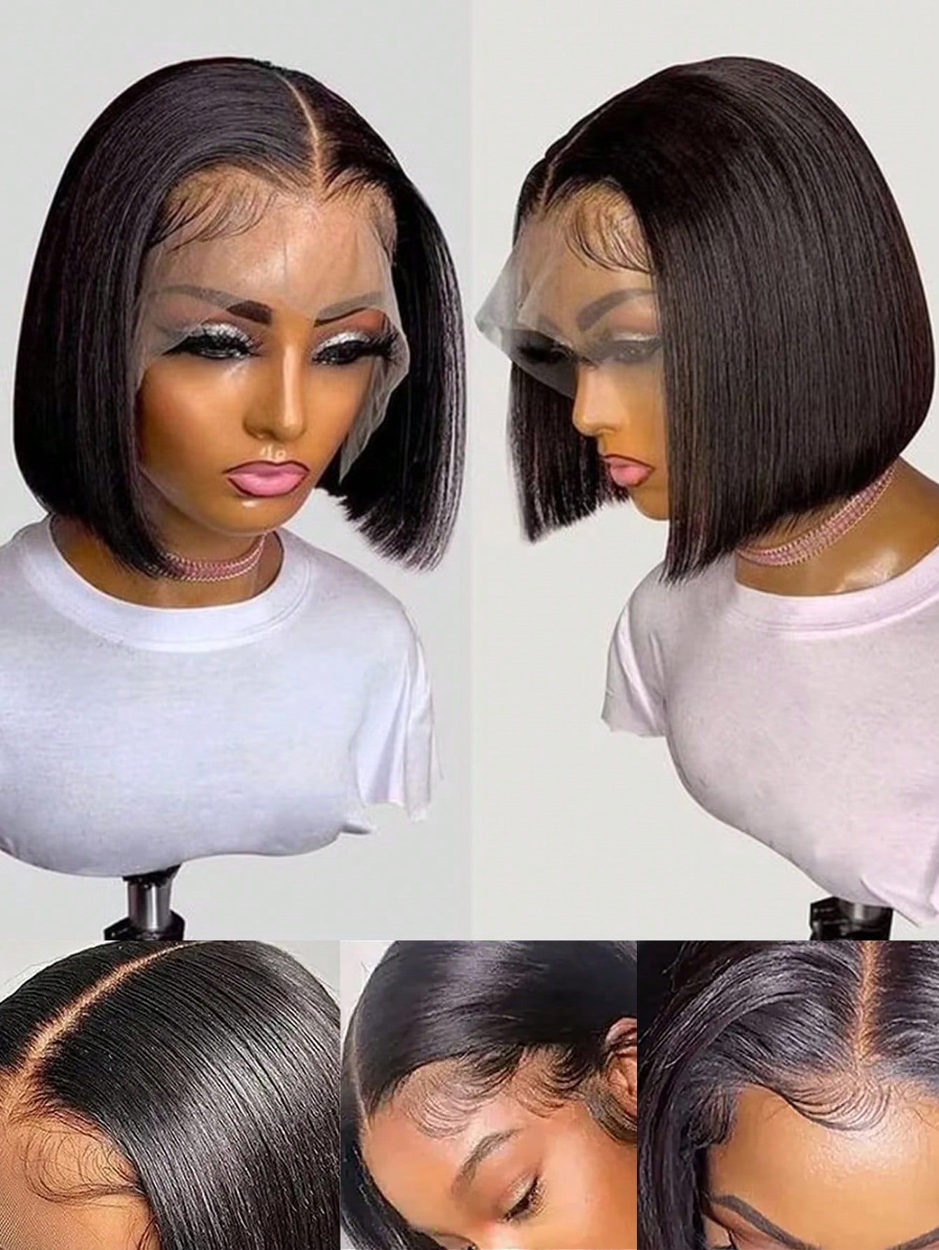 Gowik 250% Density 13x4 Lace F - Pre Parted 13X4 Lace Front Bob Wig 评论和价格