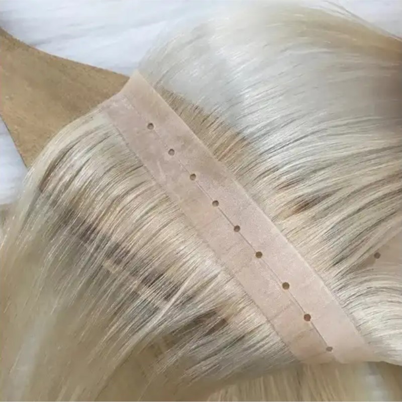 Invisible PU Weft Hair with Ho - Invisible Tape In Extensions Real Hair 评论和价格