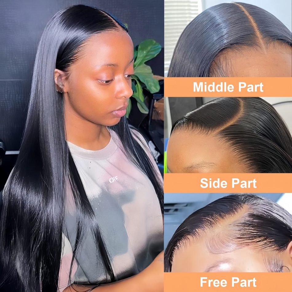 Straight Human Hair Wigs 4x4 5 - Hd Lace Frontal Wig Human Hair Pre Plucked 评论和价格