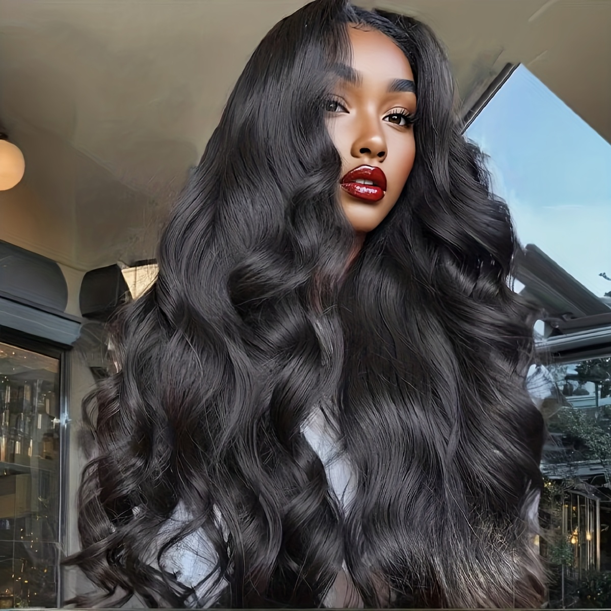 200% Density Body Wave Lace Fr - Hd Lace Frontal Wig Human Hair Pre Plucked 评论和价格