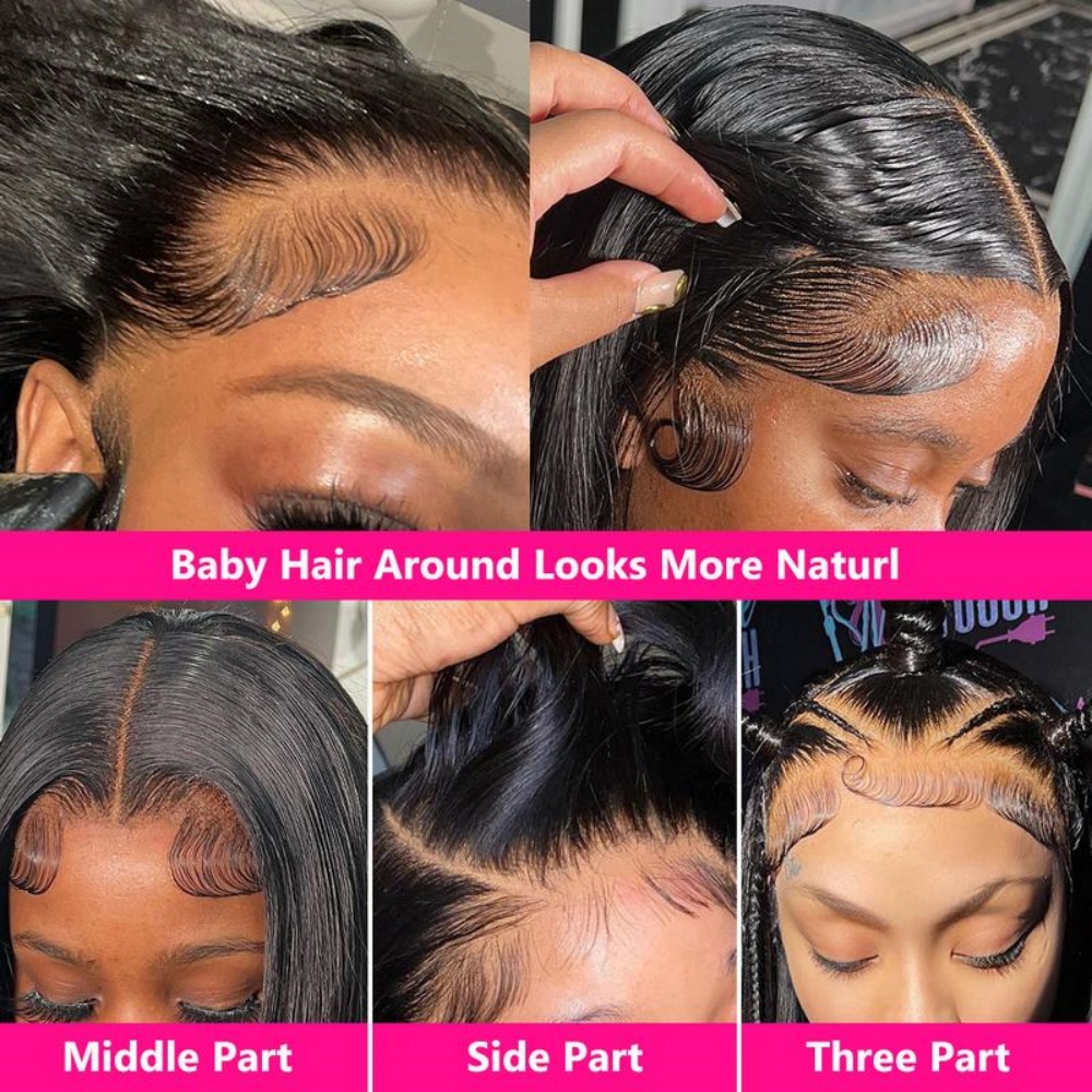 200% Density Body Wave Lace Fr - Hd Lace Frontal Wig Human Hair Pre Plucked 评论和价格