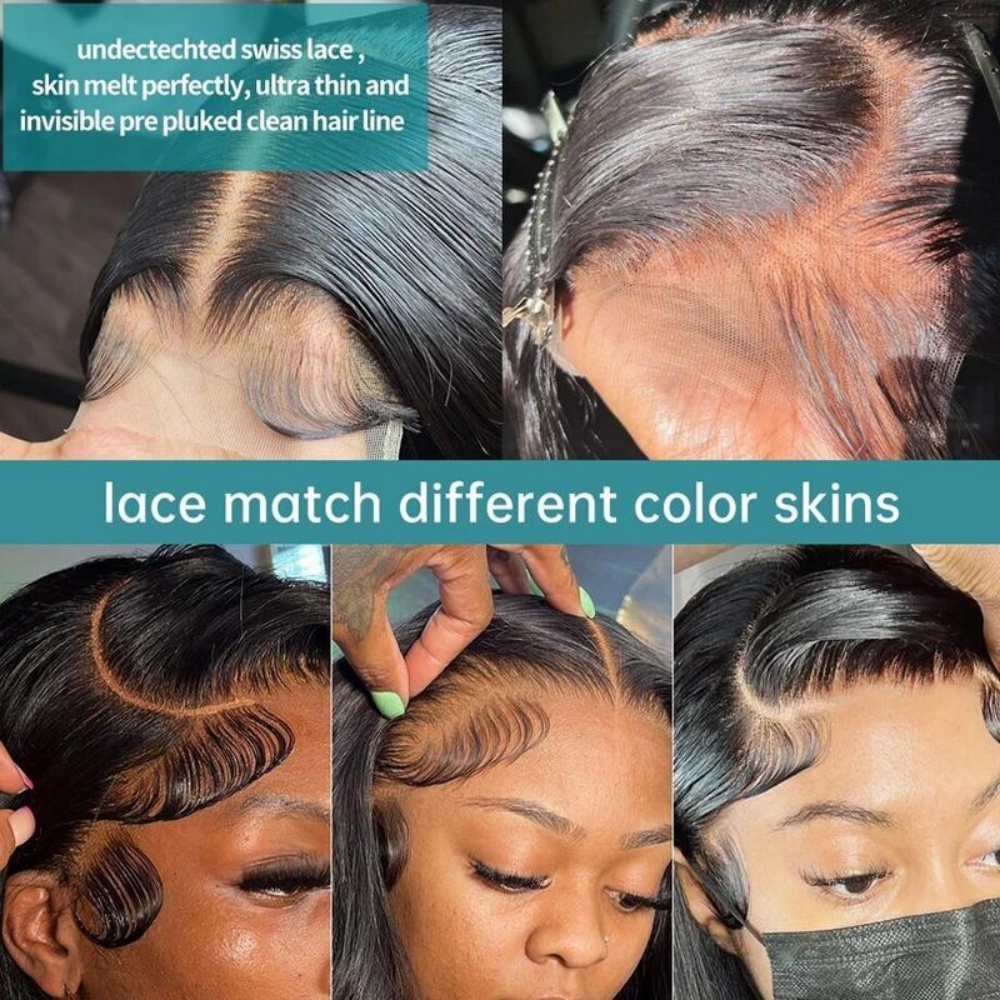 200% Density Body Wave Lace Fr - Hd Lace Frontal Wig Human Hair Pre Plucked 评论和价格