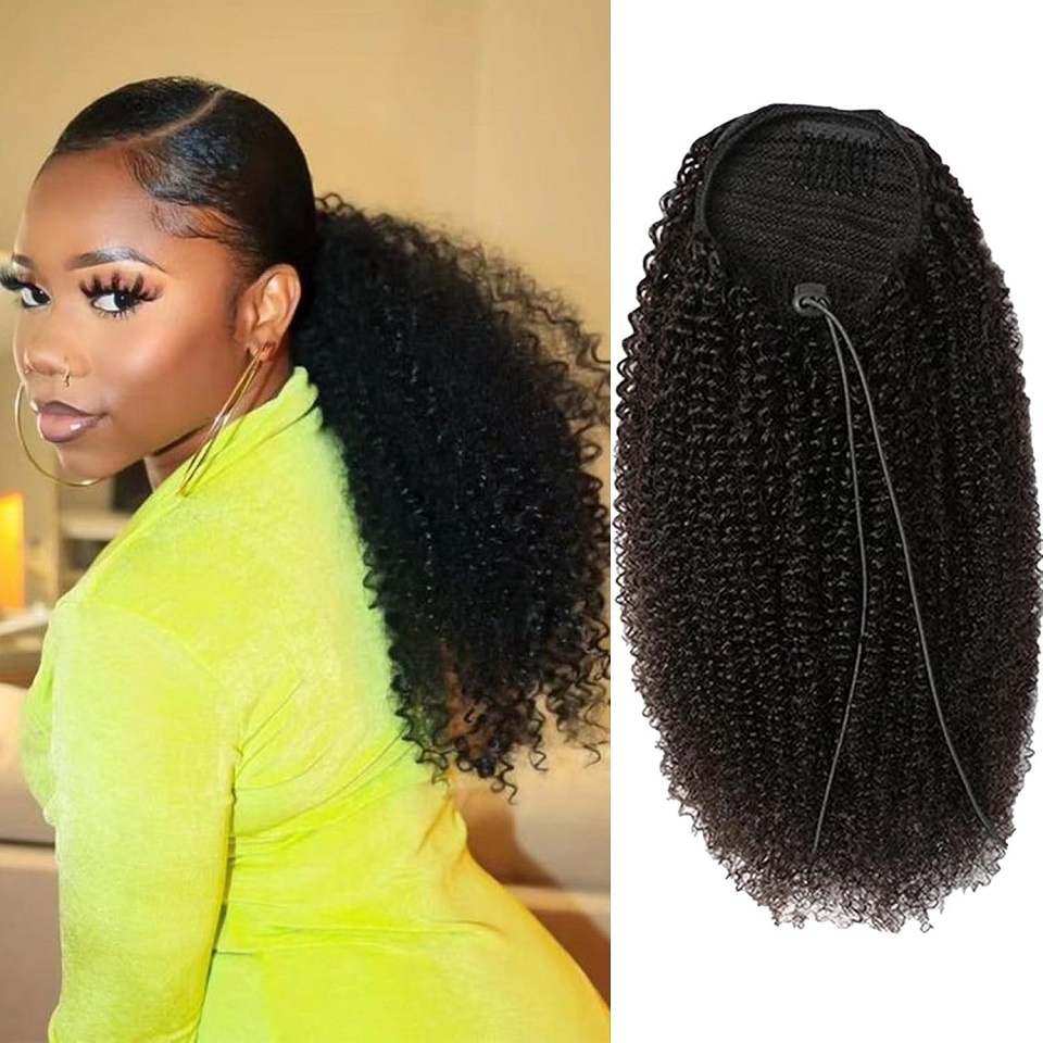 24 26 Inches Long Afro Kinky C - Seamless Clip In Hair Extensions Human Hair 评论和价格