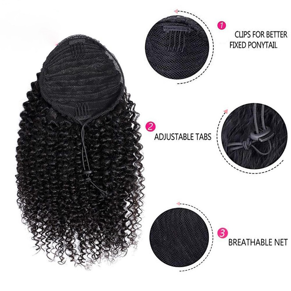 24 26 Inches Long Afro Kinky C - Seamless Clip In Hair Extensions Human Hair 评论和价格