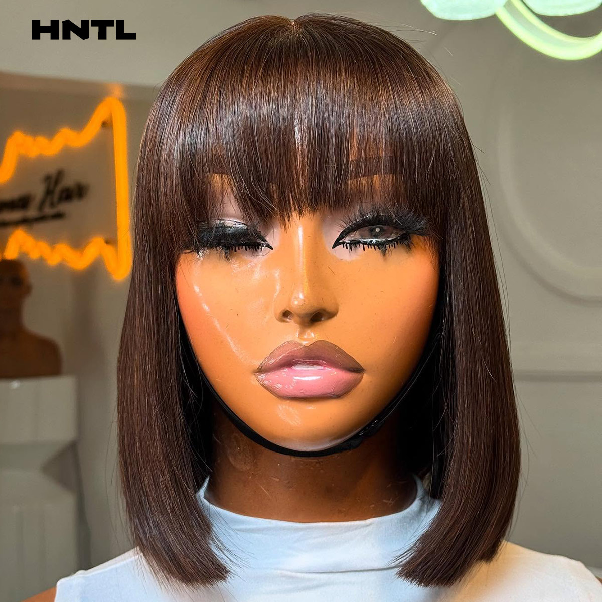 Wear & Go Glueless Wig Human H - Pre Parted 13X4 Lace Front Bob Wig 评论和价格
