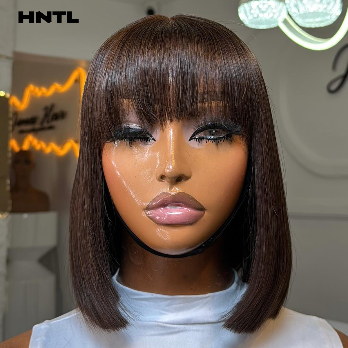 Wear & Go Glueless Wig Human H - Pre Parted 13X4 Lace Front Bob Wig 评论和价格