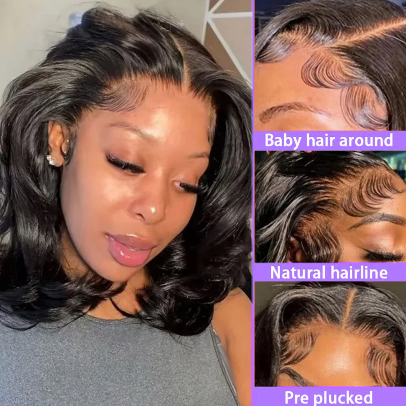 200% Body Wave HD Lace Frontal - Glueless Wear And Go Human Hair Wig 评论和价格