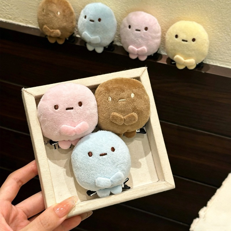 4pcs Cute Sumikko Gurashi Plus - Hair Clips 评论和价格