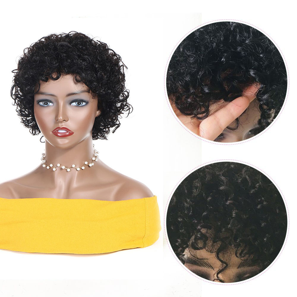 Short Pixie Cut Wig Curly Huma - Short Pixie Cut Wig Human Hair Cheap 评论和价格
