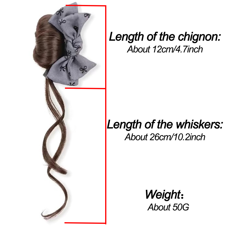 Synthetic Hair Bun Hair Extens - Claw Clip Messy Bun Hair Piece 评论和价格