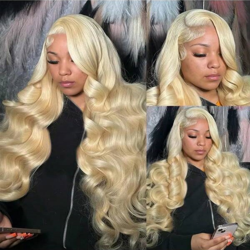 Honey Blonde 613 Body Wave Hum - 613 Blonde Body Wave Lace Front Wig 评论和价格