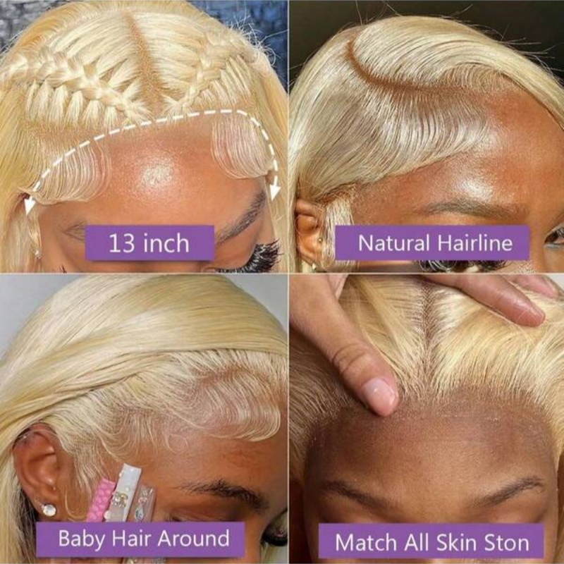 Honey Blonde 613 Body Wave Hum - 613 Blonde Body Wave Lace Front Wig 评论和价格