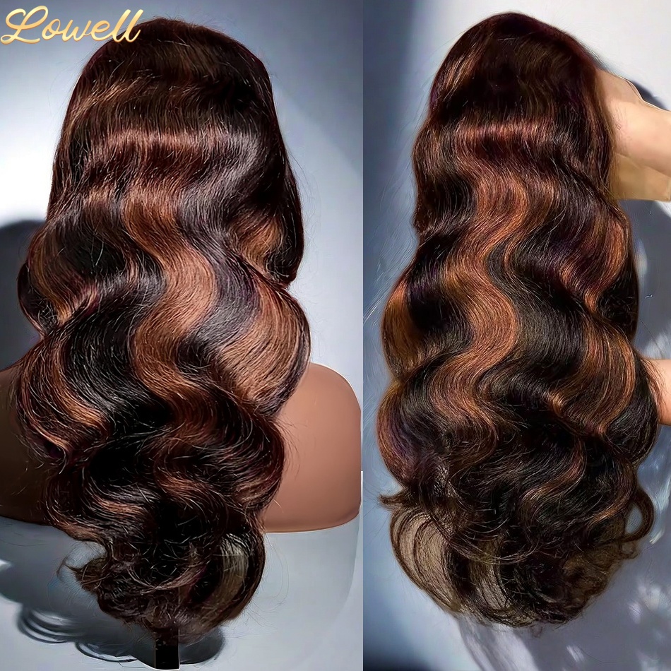 Highlight Body Wave 13x6 HD Om - Hd Lace Frontal Wig Human Hair Pre Plucked 评论和价格