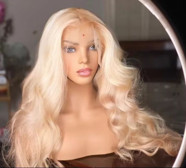 613 Blonde Wig Long Body Wave  - 613 Blonde Body Wave Lace Front Wig 评论和价格