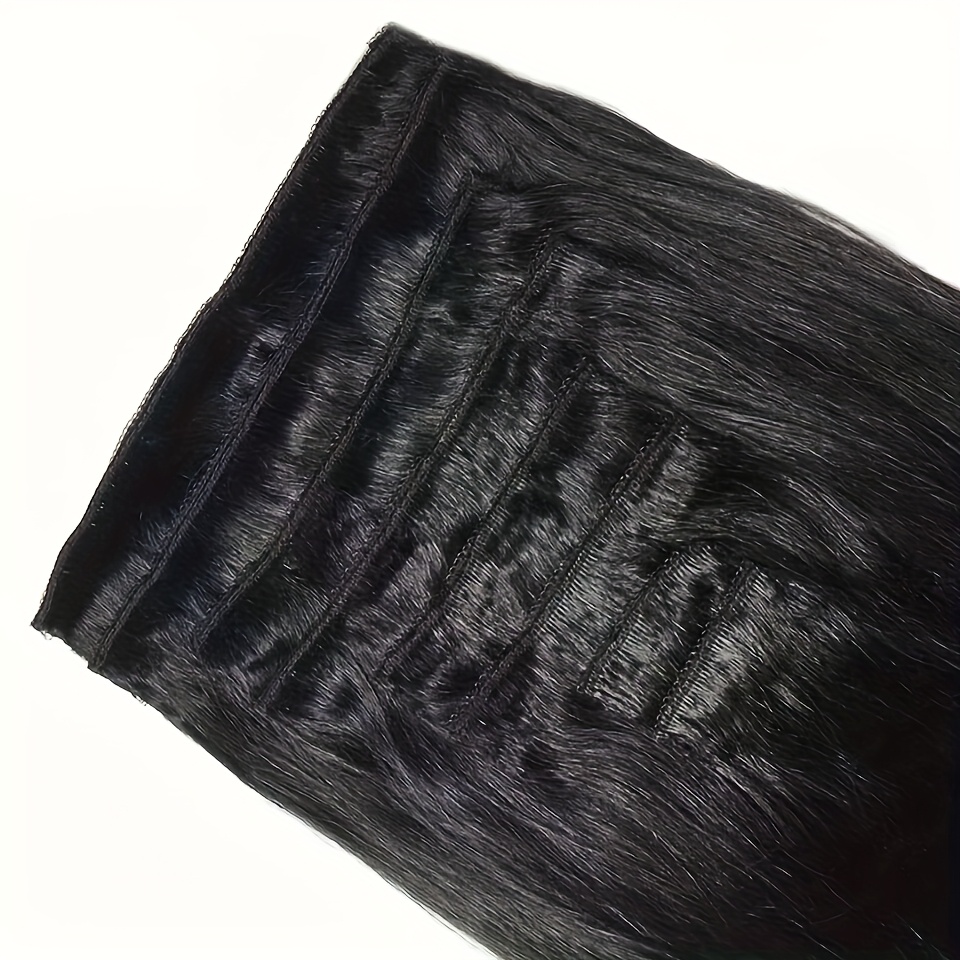 Clip in Hair Extensions Real H - Seamless Clip In Hair Extensions Human Hair 评论和价格