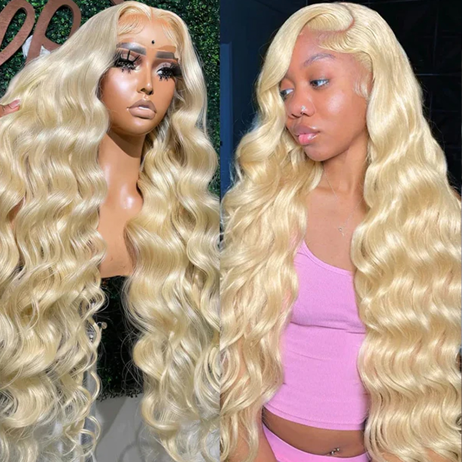 13x6 Hd Lace Frontal Wig 613 H - 613 Blonde Body Wave Lace Front Wig 评论和价格