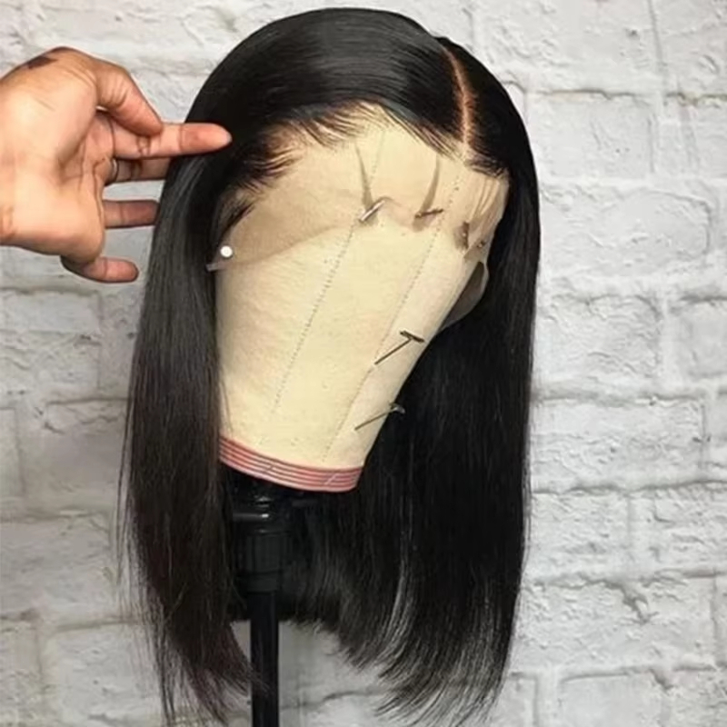 13x6 Short Bob Straight Brazil - Pre Parted 13X4 Lace Front Bob Wig 评论和价格