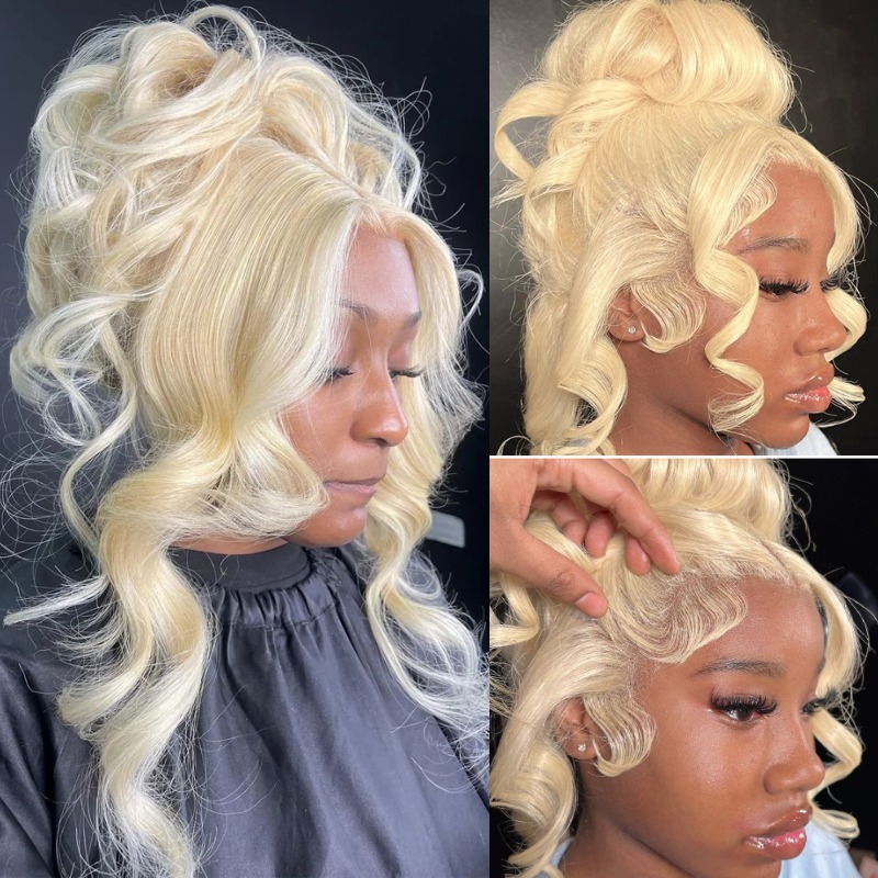 13x4 13x6 360 HD Transparent 6 - 613 Blonde Body Wave Lace Front Wig 评论和价格