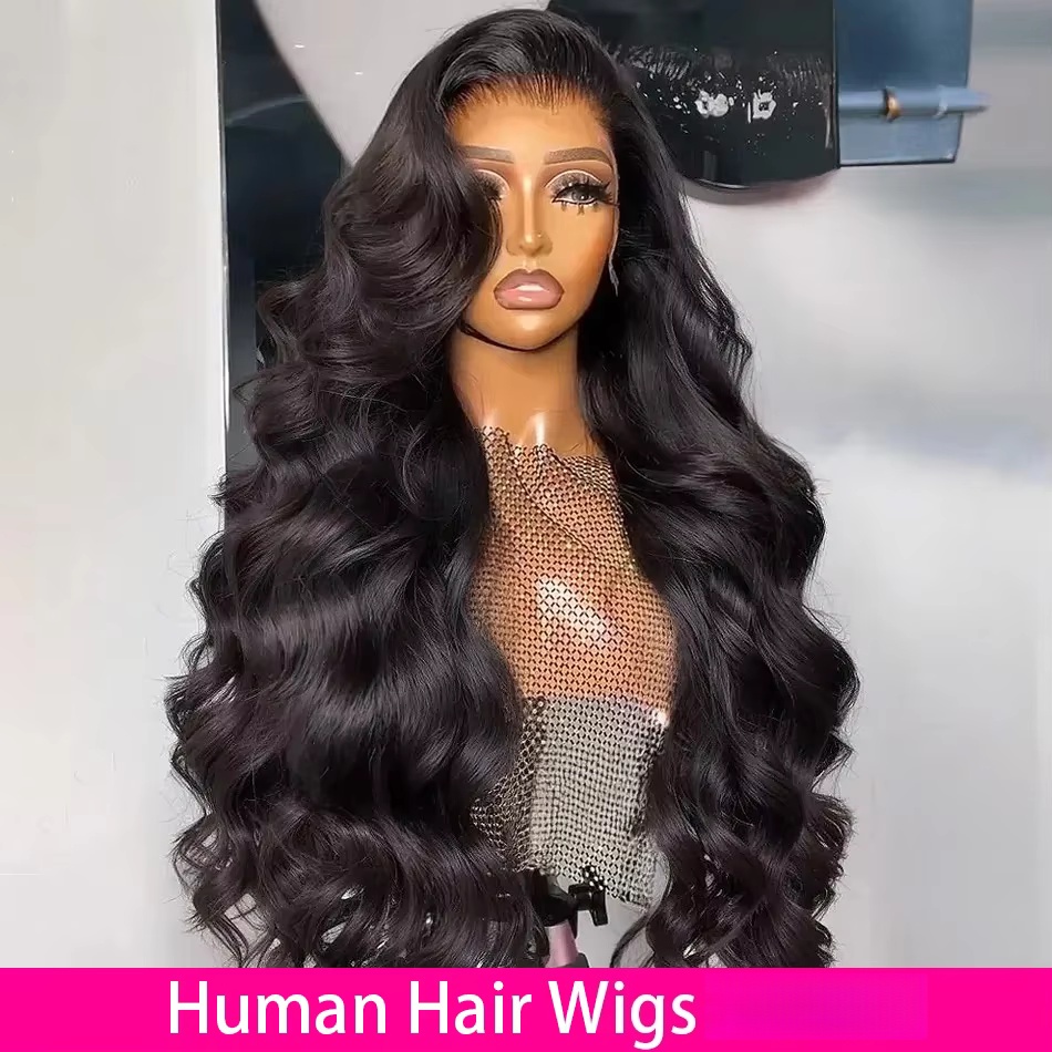 40 Inch Body Wave Human Hair W - Hd Lace Frontal Wig Human Hair Pre Plucked 评论和价格