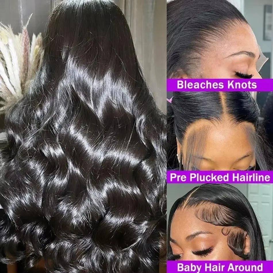 40 Inch Body Wave Human Hair W - Hd Lace Frontal Wig Human Hair Pre Plucked 评论和价格