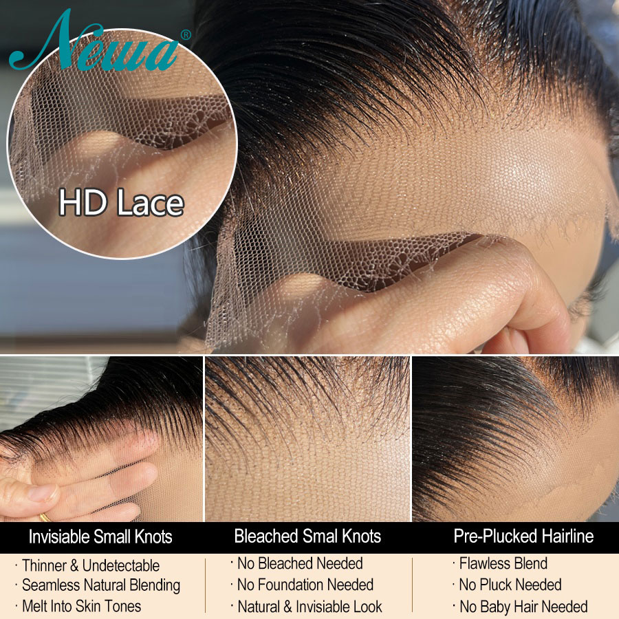 Ultra Fitted 13x6 HD Lace Fron - Hd Lace Frontal Wig Human Hair Pre Plucked 评论和价格