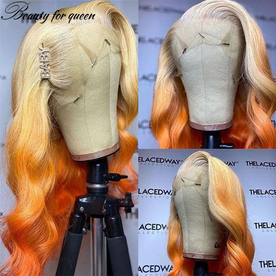 Ginger 613 Orange Body Wave Tr - 613 Blonde Body Wave Lace Front Wig 评论和价格