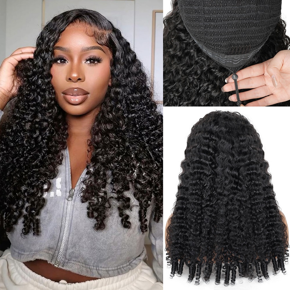 Natural Colored Burmese Curly  - Human Hair Wigs 评论和价格