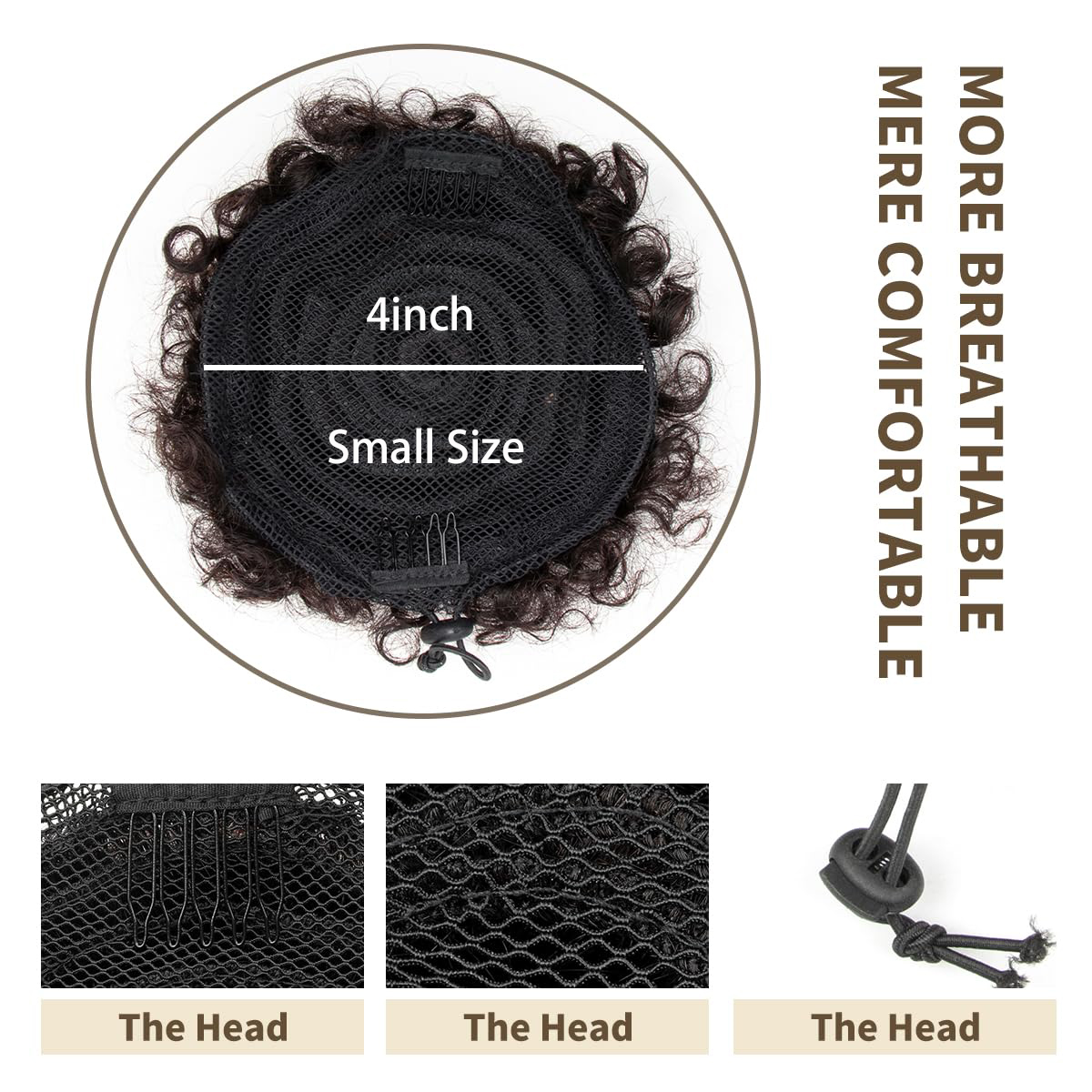 Synthetic Afro Puff Drawstring - Drawstring Afro Curly Puff Ponytail 评论和价格