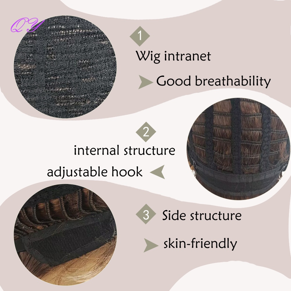 Synthetic Short Brown Flaxen M - Synthetic Wigs 评论和价格