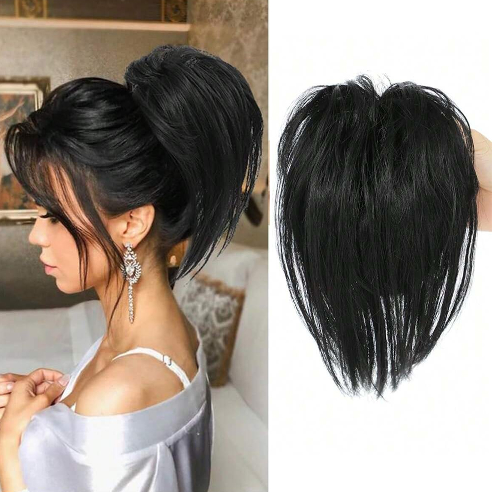 Synthetic Messy Straight Ponyt - Claw Clip Messy Bun Hair Piece 评论和价格