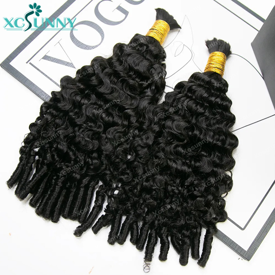 Water Curly Boho Braids Human  - Water Wave Bulk Human Hair For Braiding 评论和价格