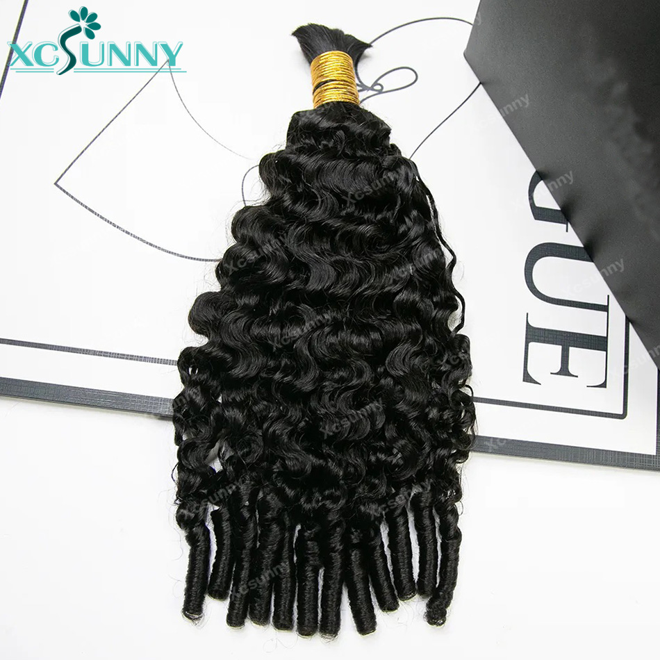 Water Curly Boho Braids Human  - Water Wave Bulk Human Hair For Braiding 评论和价格