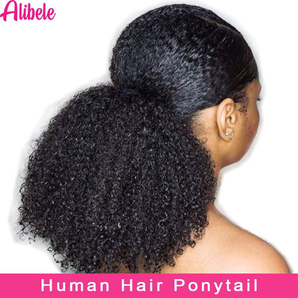 Alibele Mogolian Afro Kinky Cu - Seamless Clip In Hair Extensions Human Hair 评论和价格