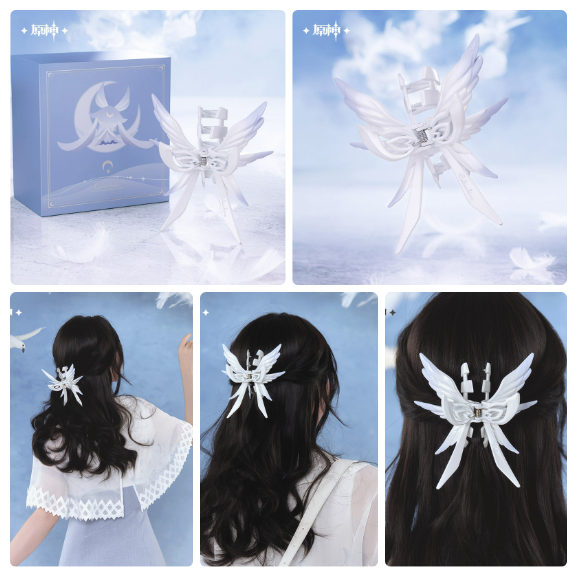 Game Official Cosplay Genshin  - Hair Clips 评论和价格