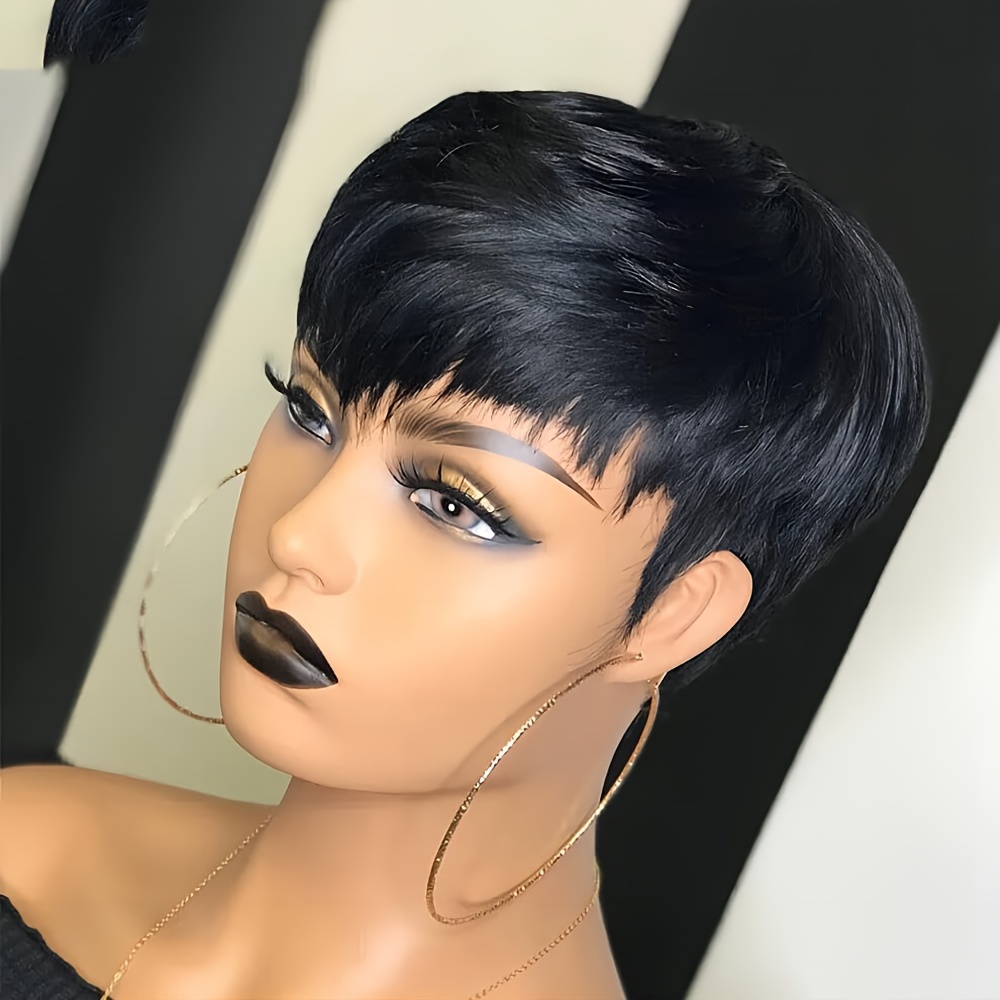 Short Pixie Wig Human Hair Lay - Short Pixie Cut Wig Human Hair Cheap 评论和价格