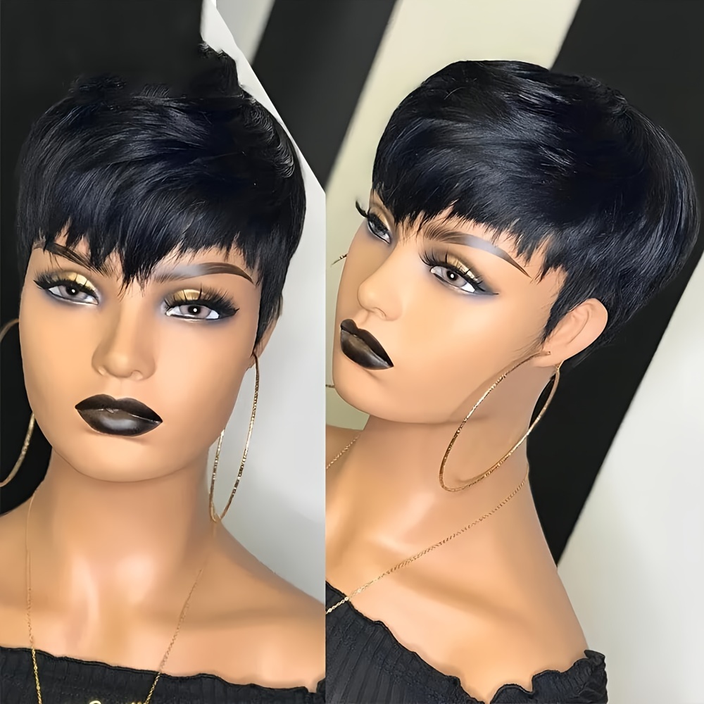 Short Pixie Wig Human Hair Lay - Short Pixie Cut Wig Human Hair Cheap 评论和价格