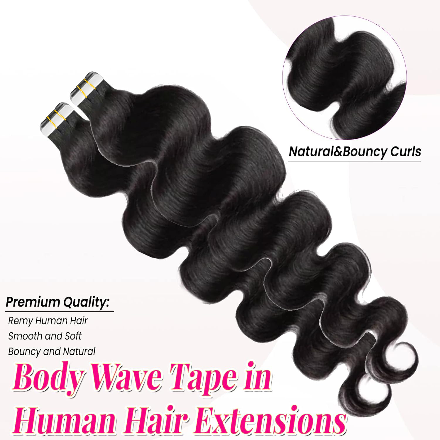 Tape In Human Hair Extensions  - Invisible Tape In Extensions Real Hair 评论和价格