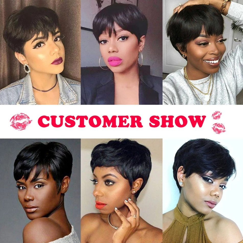 Short Pixie Cut Wig Human Hair - Short Pixie Cut Wig Human Hair Cheap 评论和价格
