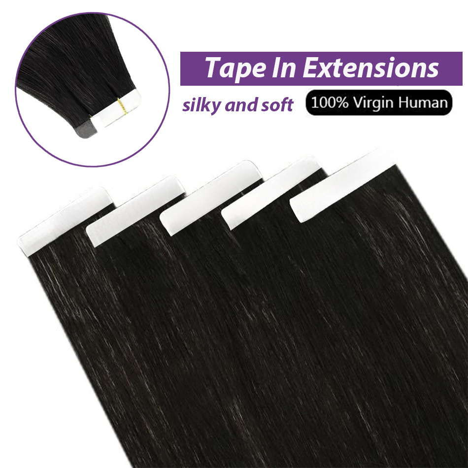 Straight Tape In Hair Extensio - Invisible Tape In Extensions Real Hair 评论和价格