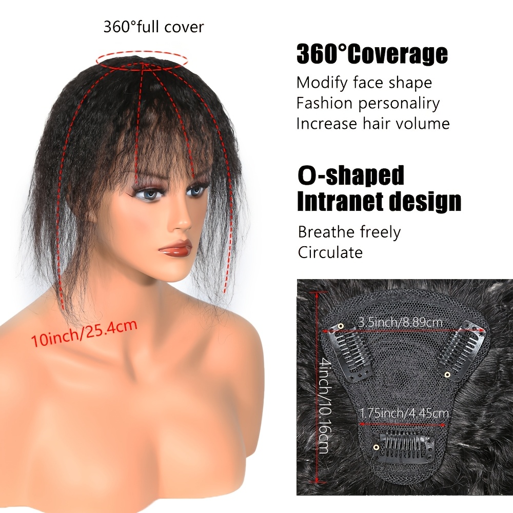 Kinky Straight Topper Hair wit - Hair Clips 评论和价格