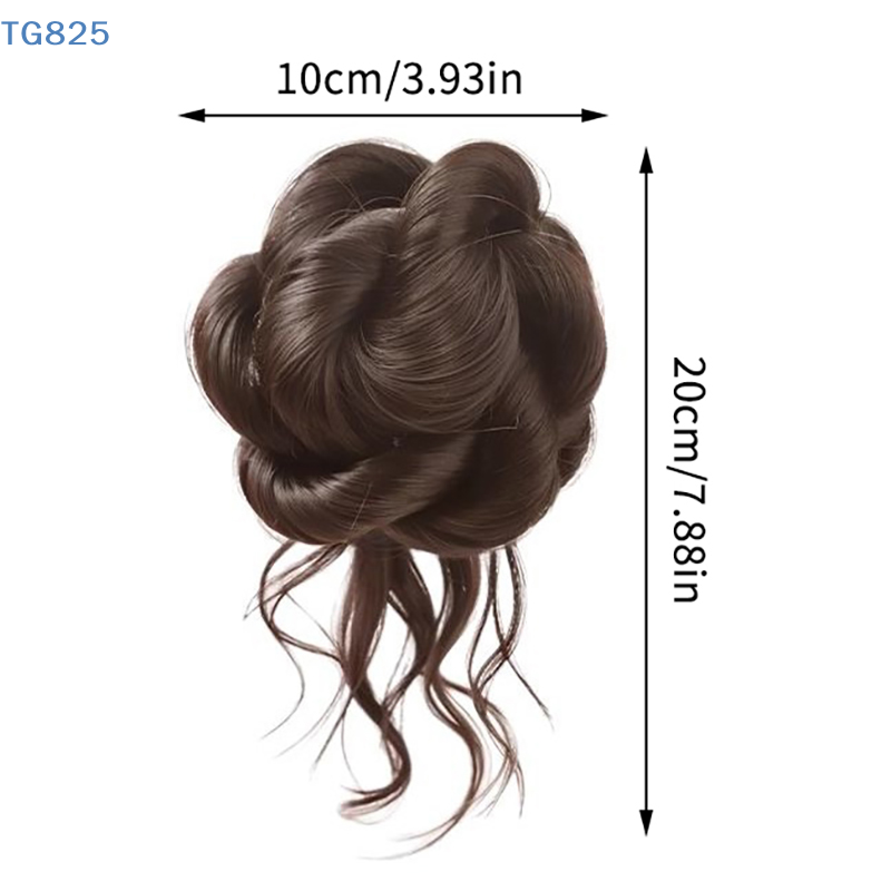 【AN】【AN】New Synthetic Hair Bun - Claw Clip Messy Bun Hair Piece 评论和价格