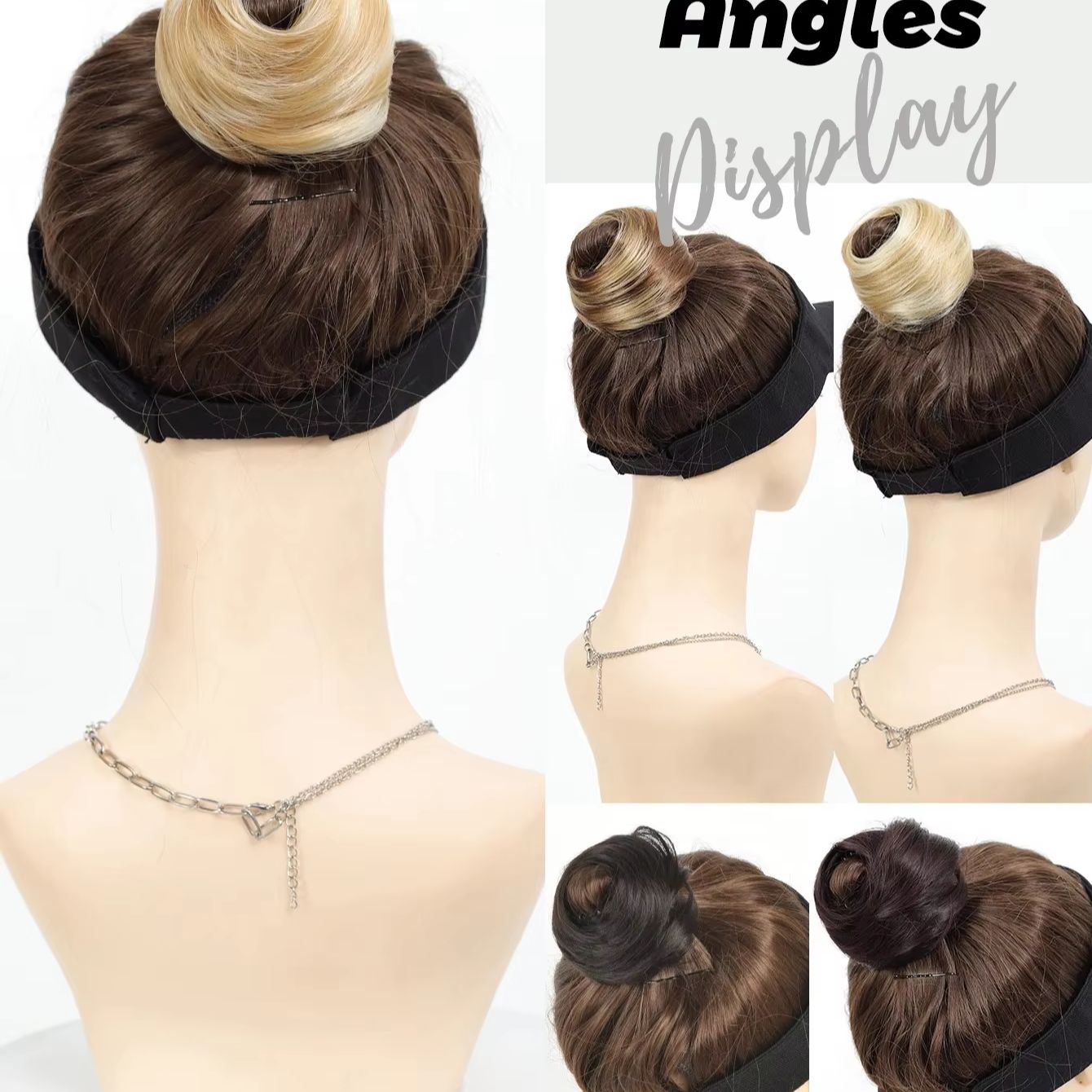 Synthetic Mini Claw Clip in Me - Claw Clip Messy Bun Hair Piece 评论和价格
